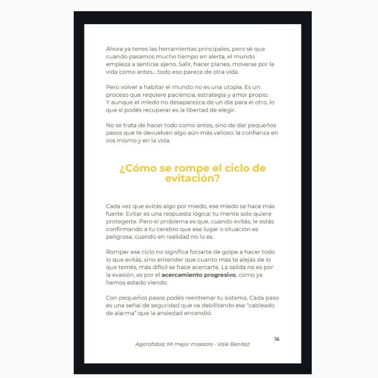 Agorafobia: Mi Mejor Maestra