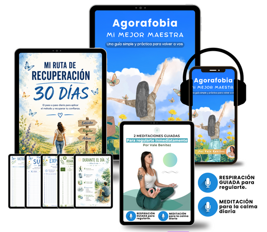 PACK COMPLETO: Reprogramá la ansiedad — Agorafobia, mi mejor maestra + 4 bonos